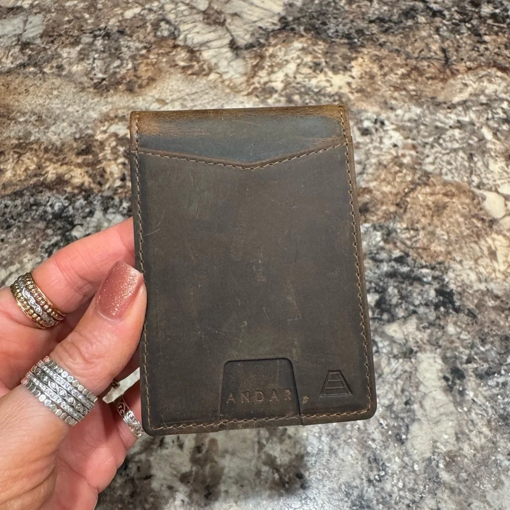 Andar Apollo Brown Leather Wallet - Picture 2 of 4